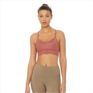 Alo Yoga Lavish Sports Bra Rosewood M